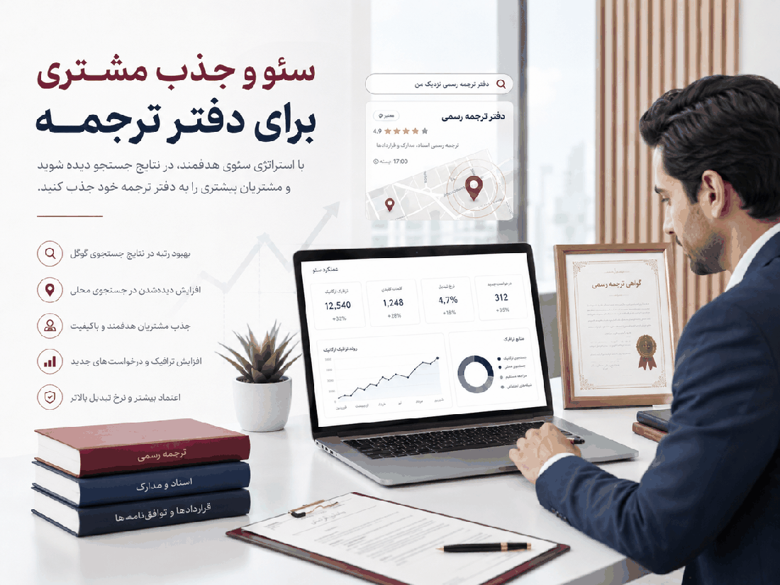 جذب مشتری دارالترجمه از گوگل و سئو محلی